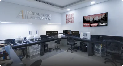 built-in high-tech dental lab